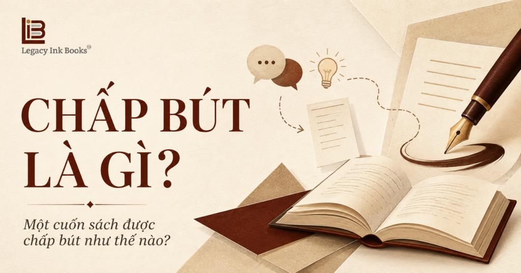 Chấp bút là gì? Minh họa quá trình từ trải nghiệm của tác giả đến bản thảo